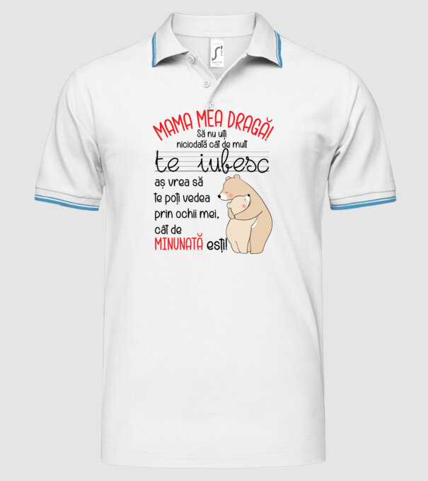 Mama Cât de minunat ești model alb pe tricou