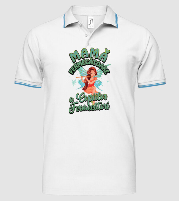 Mamă fermecătoare a copiilor fermecători model alb pe tricou