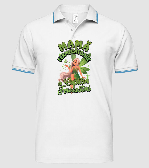 Mamă fermecătoare a copiilor fermecătorit model alb pe tricou