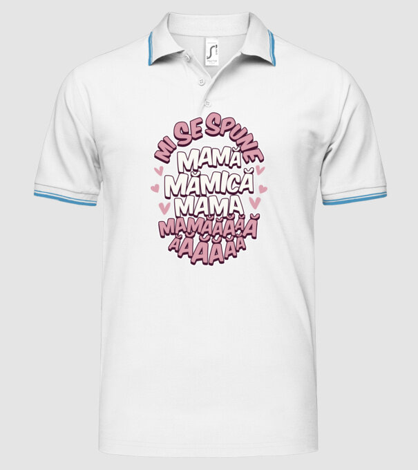 mi se spune: mamă, mămică, mama, mamăăăăăă model alb pe tricou