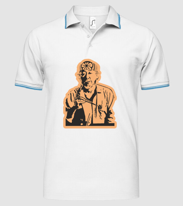 Mister miyagi cobra kai model alb pe tricou