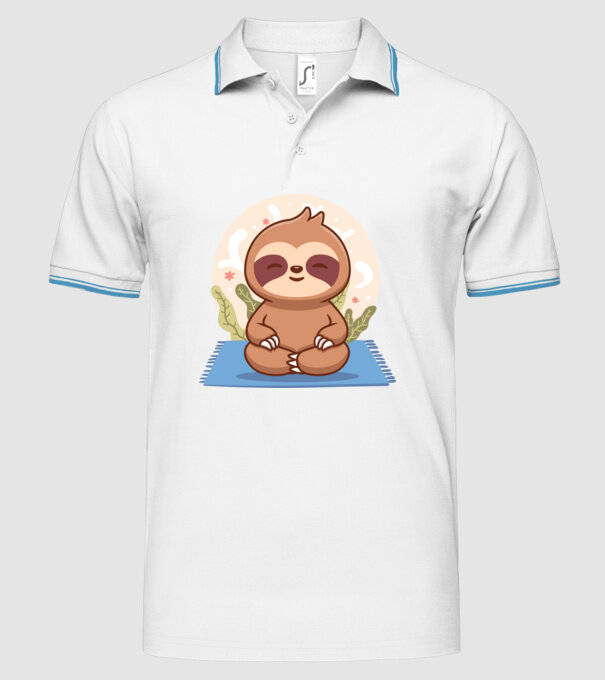 Namaste model alb pe tricou