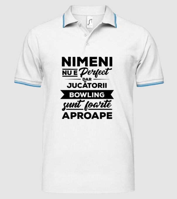nimeni nu e perfect, dar jucătorii bowling sunt foarte aproape model alb pe tricou