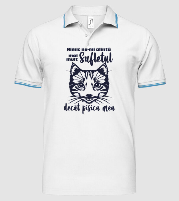 Nimic nu-mi alintă mai mult sufletul decât pisica mea model alb pe tricou