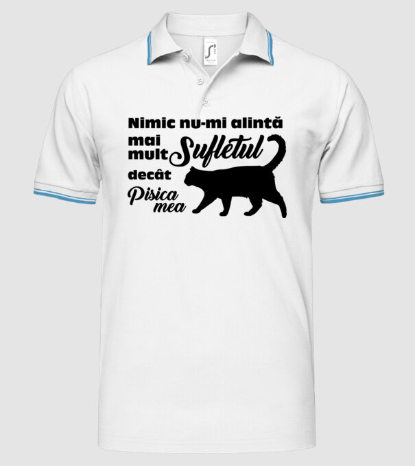 Nimic nu-mi alintă mai mult sufletul decât pisica mea model alb pe tricou