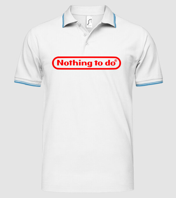 Nothing to do model alb pe tricou
