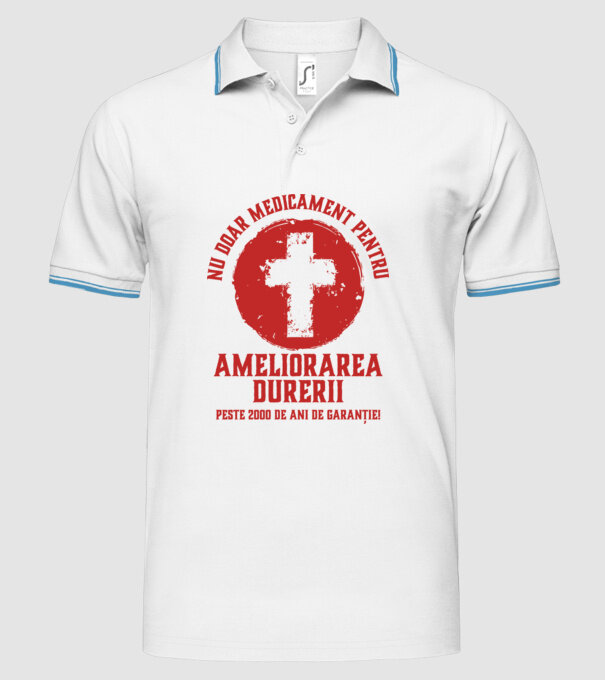 Nu doar medicament pentru ameliorarea durerii, peste 2000 de ani de garanție! model alb pe tricou