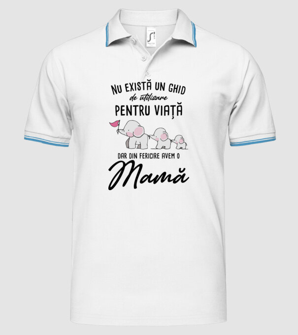 Nu există un ghid de utilizare pentru viață, dar din fericire avem o mamă model alb pe tricou