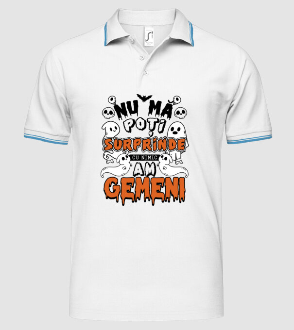 Nu mă poți surprinde cu nimic, am gemeni model alb pe tricou