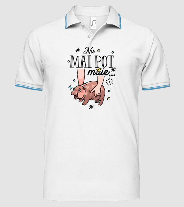 Nu mai pot muie... model alb pe tricou