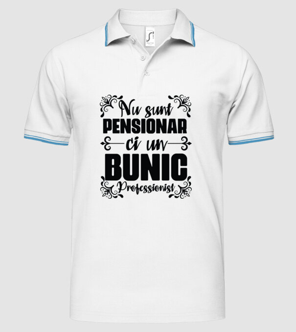 Nu sunt_pensionar, ci un bunic profesionist model alb pe tricou