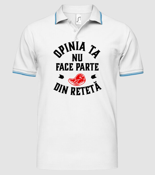 Opinia ta nu face parte din rețetă model alb pe tricou