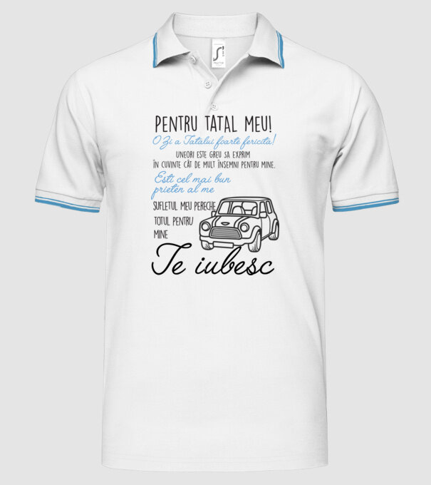 Pentru tatăl meu! O Zi a Tatălui foarte fericită! Uneori este greu să exprim în cuvinte cât de mult însemni pentru mine. Ești ce model alb pe tricou