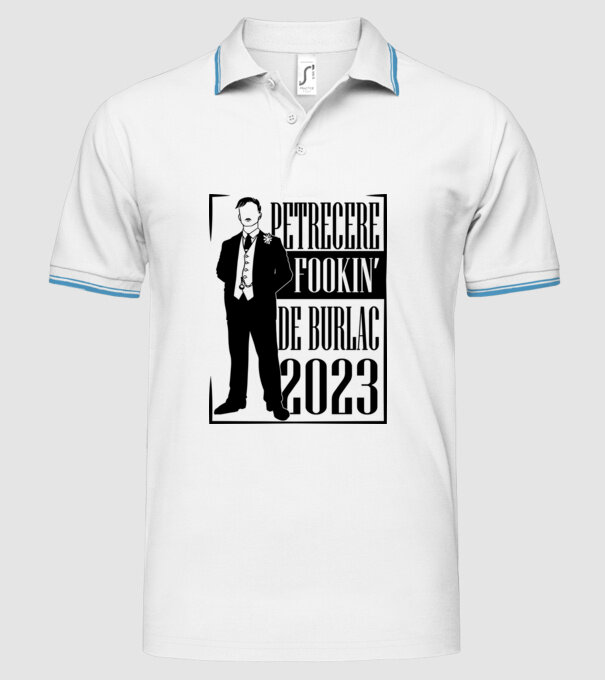 Petrecere Fookin de burlac model alb pe tricou