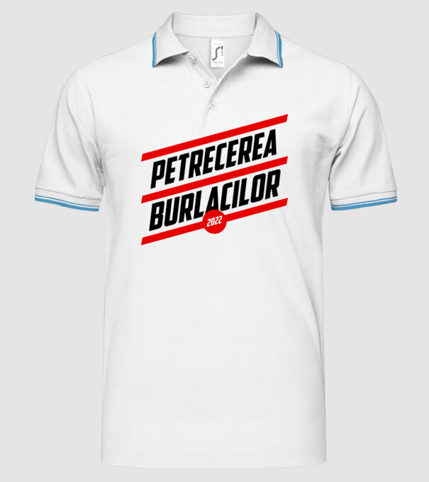 petrecerea burlacilor model alb pe tricou