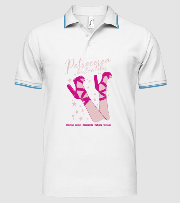 petrecerea burlăcitelor bărbați excluși numaifete ultima petrecere model alb pe tricou