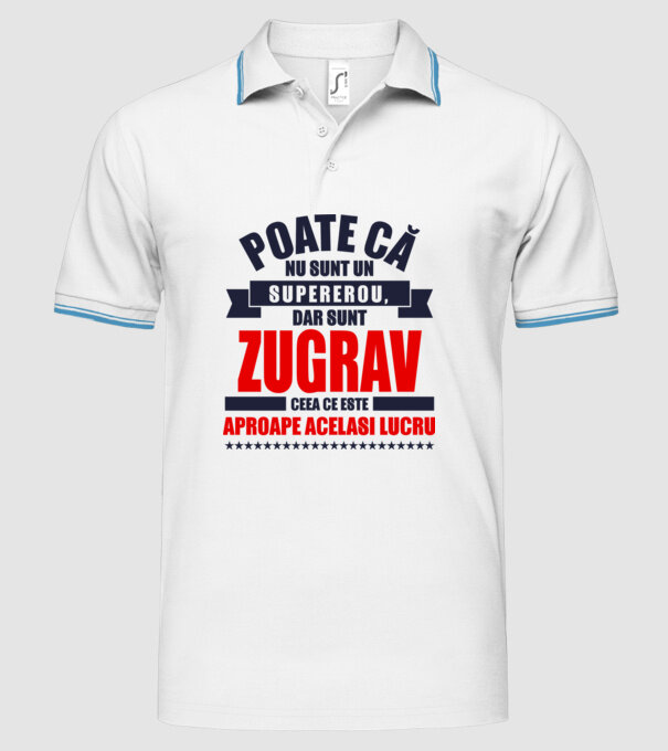 Poate că nu sunt un supererou, dar sunt ZUGRAV, ceea ce este aproape același lucru model alb pe tricou