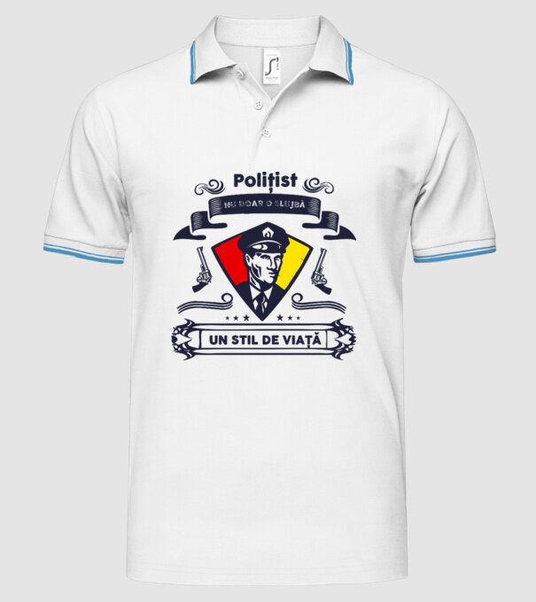 Polițist - Nu doar o slujbă - Un stil de viață model alb pe tricou