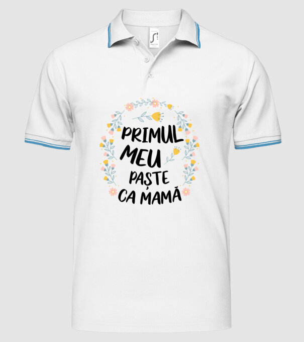 Primul meu Paște ca mamă model alb pe tricou