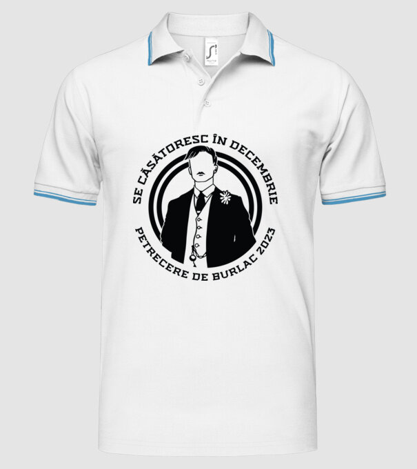 Se căsătoresc în decembrie model alb pe tricou