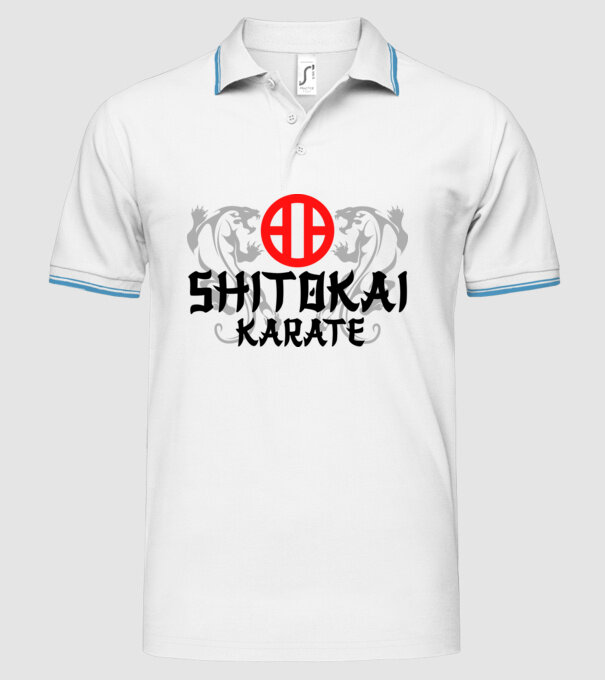 Shitokai Karate model alb pe tricou