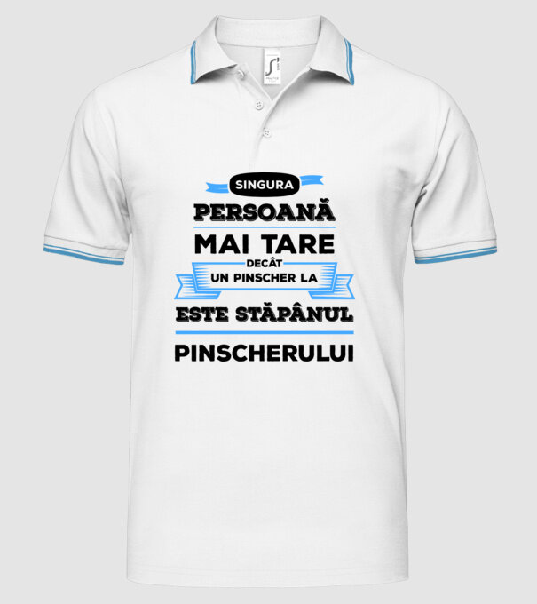 singura persoană mai tare decât un Husky este stăpânul Husky-ului model alb pe tricou