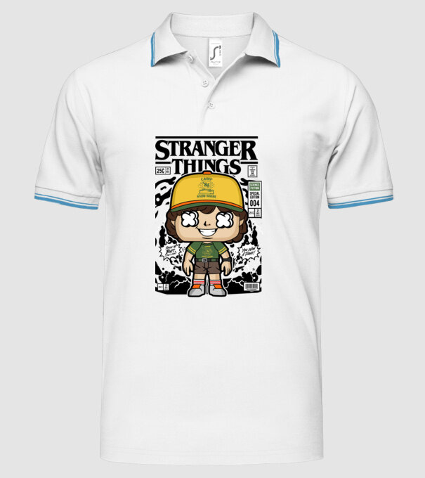 stranger things cereal model alb pe tricou