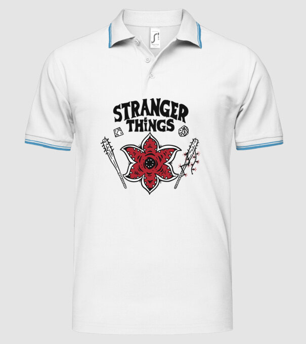 stranger things demogorgon head2 model alb pe tricou