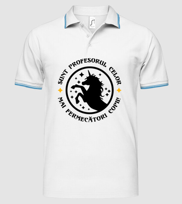 Sunt profesorul celor mai fermecători copii model alb pe tricou