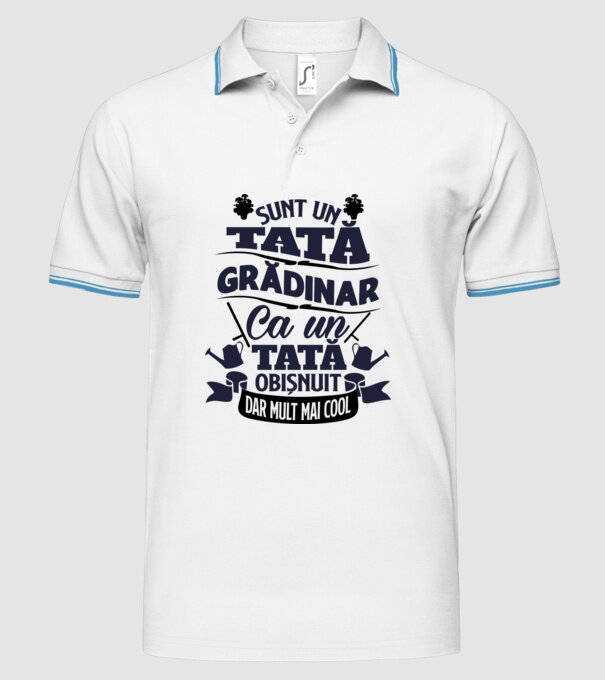 Sunt un tată grădinar model alb pe tricou