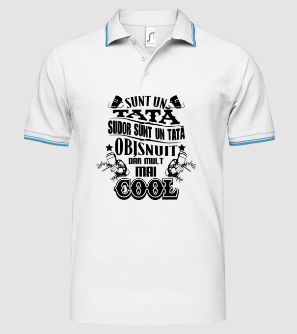 sunt un tată sudor, ca un tată obișnuit, dar mult mai cool model alb pe tricou