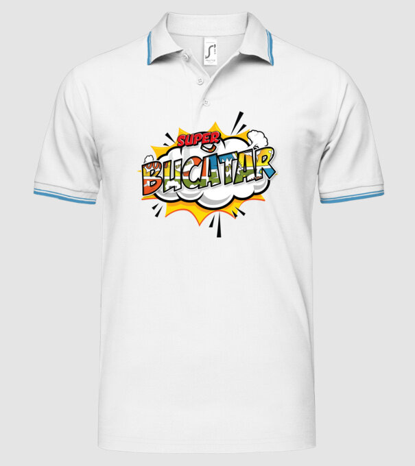 Super Bucătar model alb pe tricou