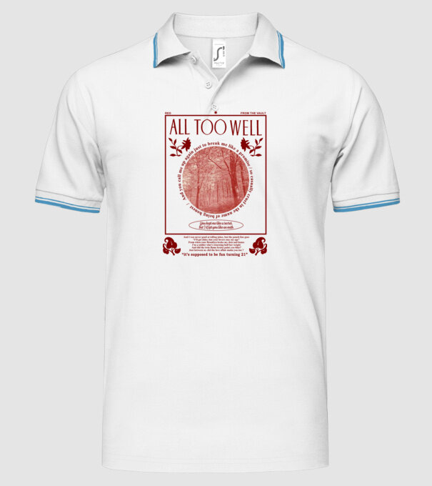 Taylor Swift All too well model alb pe tricou