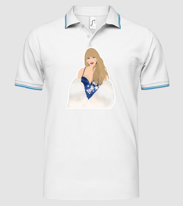Taylor Swift blue model alb pe tricou