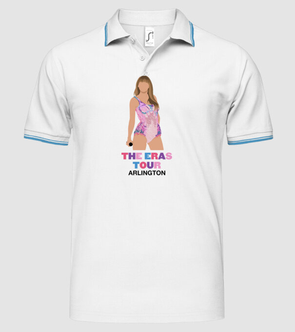 Taylor Swift The Eras Tour Arlington 4 model alb pe tricou