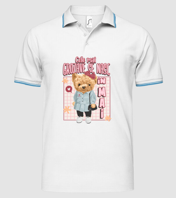 Teddy cele cool girl MAI model alb pe tricou
