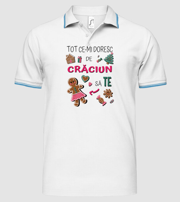 Tot ce-mi doresc de Crăciun să TE Femei alb model alb pe tricou