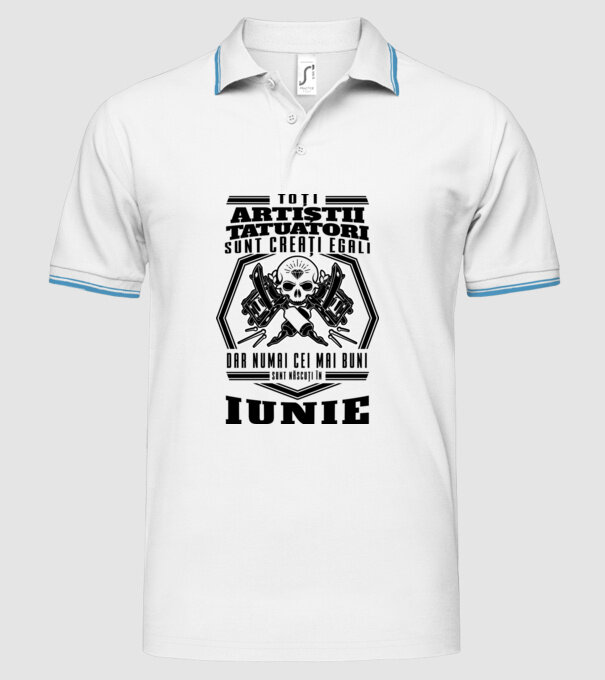 Toți artiștii tatuatori sunt creați egali iunie model alb pe tricou