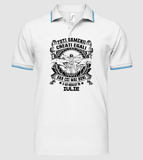 Toți oamenii sunt creați egali, dar cei mai buni s-au născut în iulie model alb pe tricou