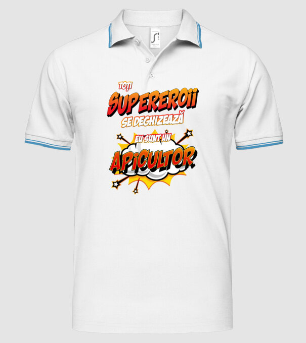Toți supereroii se deghizează, eu sunt un apicultor model alb pe tricou