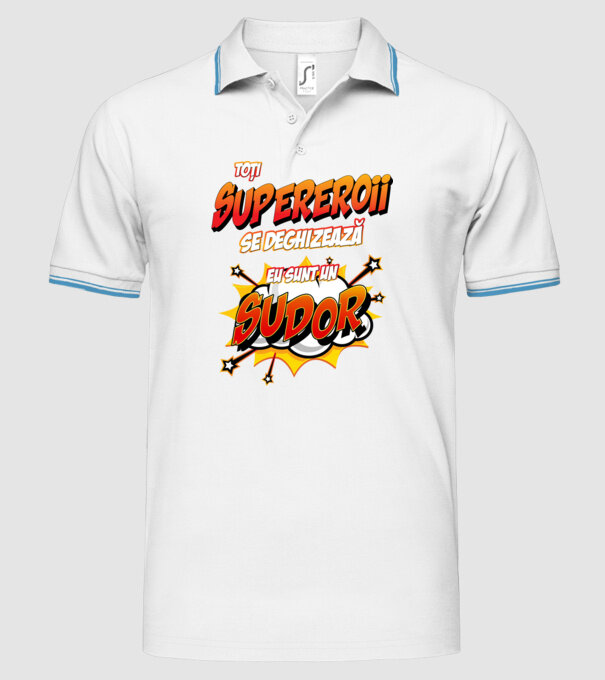 Toți supereroii se deghizează, eu sunt un sudor model alb pe tricou