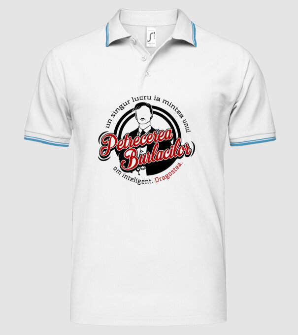 Un singur lucru ia mintea unui om inteligent model alb pe tricou