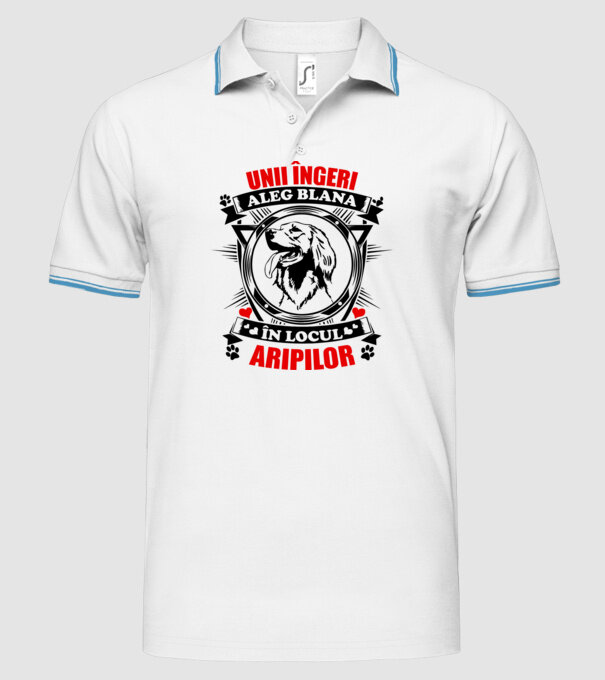 unii îngeri aleg blana în locul aripilor model alb pe tricou