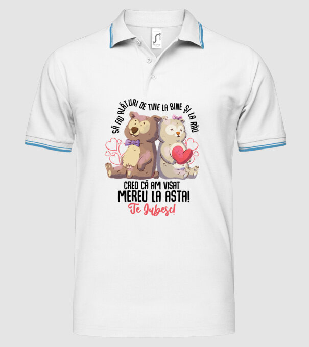 Valentine_Să fiu alături de tine la bine și la rău, cred că am visat mereu la asta model alb pe tricou