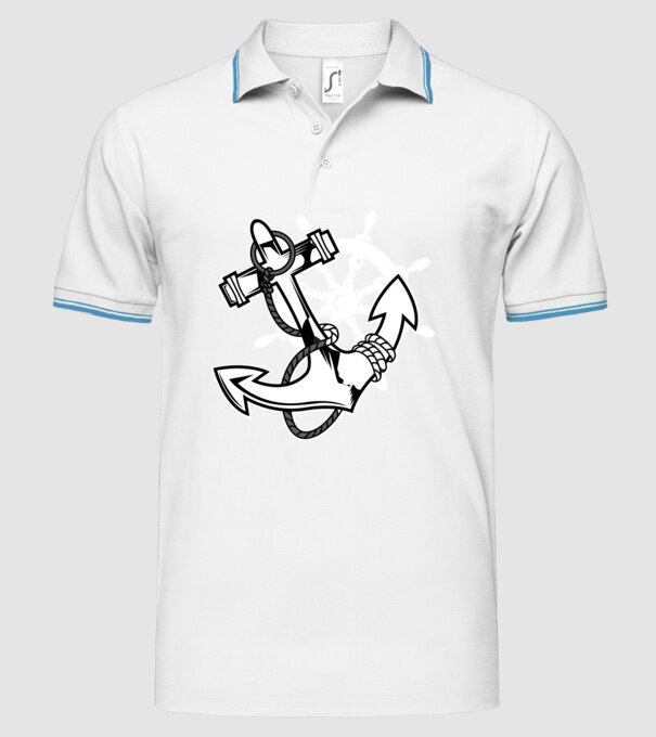 Vapoare model alb pe tricou