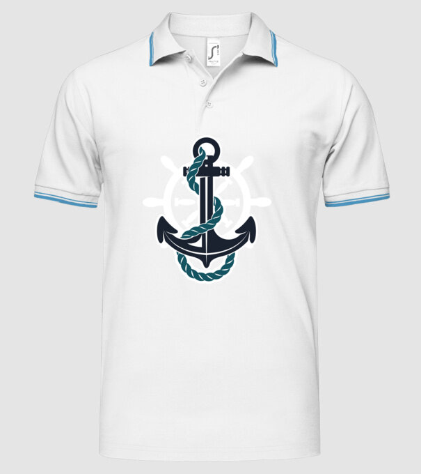 Vapoare model alb pe tricou