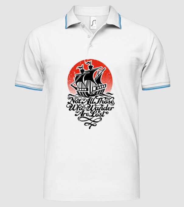 Vapoare model alb pe tricou