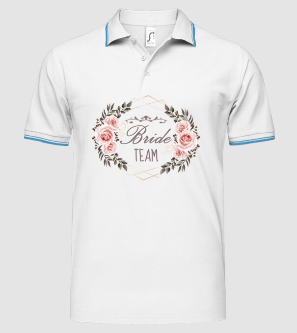 Vintage Bride team model alb pe tricou
