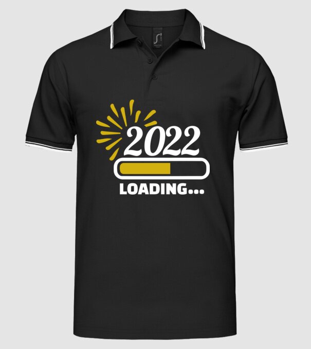 2022 loading model negru pe tricou