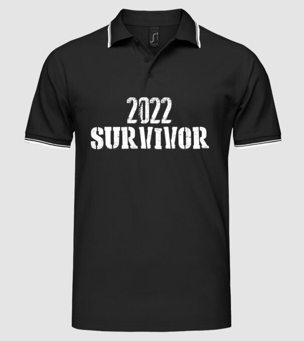 2022 survivor model negru pe tricou
